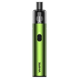 Uwell Whirl S2 Pod Mod yeşil renkli, kompakt elektronik sigara cihazı.