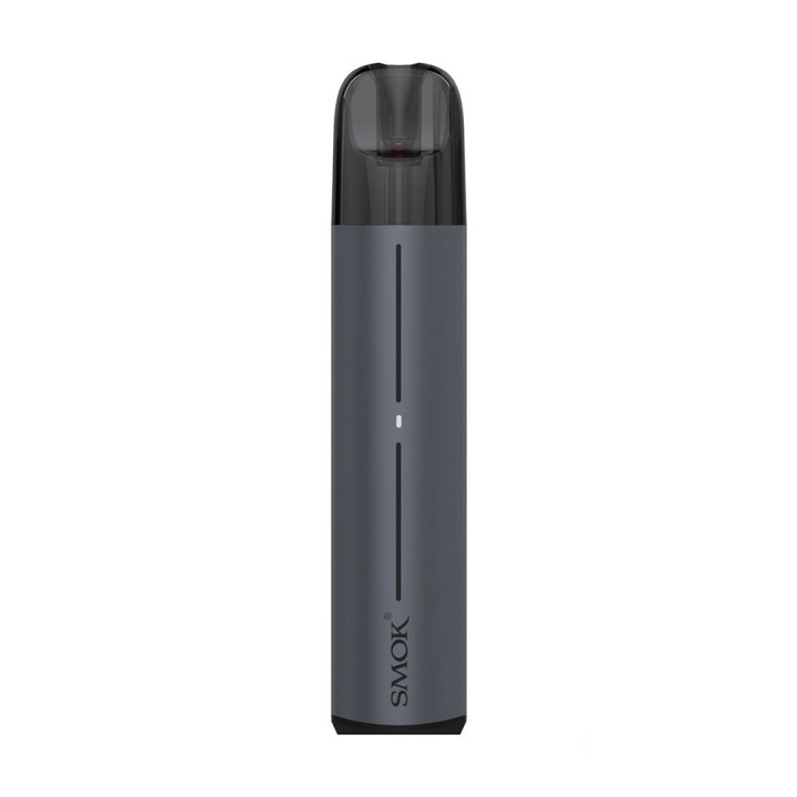 Smok Solus 2 Pod Mod gri renkli, şık ve kompakt dijital vape cihazı.