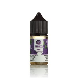 Ripe Vapes Üzüm Salt Likit 30ml, siyah kapaklı, mor etiketli.