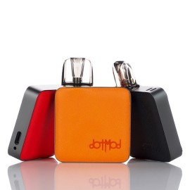 DotPod Nano Pod Mod turuncu, kırmızı ve siyah renkli, şık pod sistem vape cihazları.