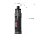 Smok RPM 5 Pro Pod Mod cihazının siyah renkli, boyutları belirtilmiş teknik çizimi.