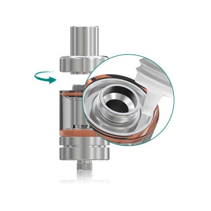 Eleaf iStick Pico Kit Pod Mod tank dolum mekanizması gösterimi.