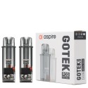 Aspire Gotek Kartuş 0.8Ω, 4.5ML, 2'li Paket, Şeffaf Gri