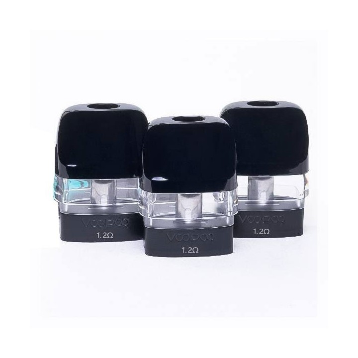 Voopoo Vinci V2 Kartuş 1.2 Ohm, siyah, şeffaf yedek pod kartuşlar