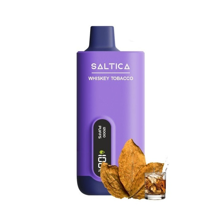 Saltica 12000 Kullan At Mor Whiskey Tobacco Tek Kullanımlık Elektronik Sigara