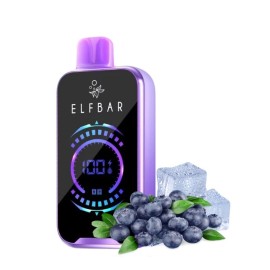 Elf Bar Raya D2 20000 Mavi Yaban Mersini Buzlu Kullan At Vape Mor