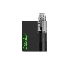 Uwell Ironfist L Pod Mod siyah, yeşil logo detaylı, kompakt elektronik sigara.