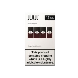 Juul Rich Tobacco 18mg Kartuş Paketi, 4'lü Pod İçerir