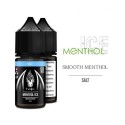 Halo Menthol Ice Salt Likit 50MG, siyah şişede soğuk mentol aroması.