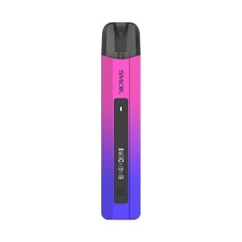 Smok Nfix Pro Pod Mod pembe-mavi gradyan renkli, dijital ekranlı elektronik sigara