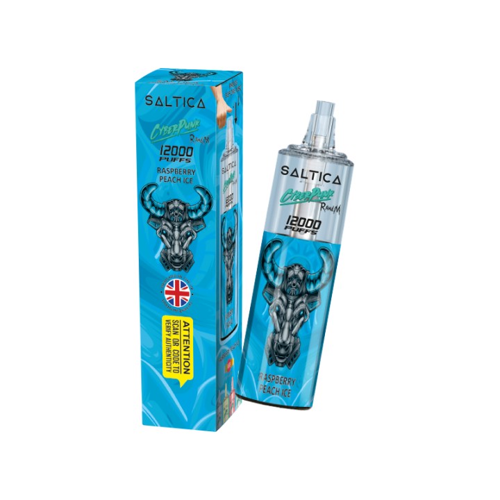 Saltica Cyberpunk 12000 Raspberry Peach Ice Tek Kullanımlık Elektronik Sigara