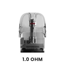 Vaporesso Luxe Q2 Kartuş 1.0 Ohm Mesh Coil, Şeffaf Yedek Pod