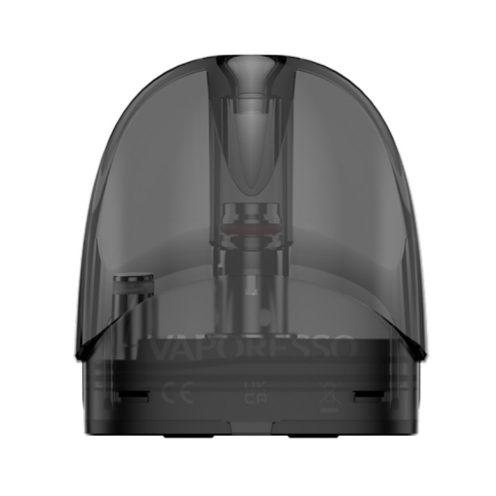 Vaporesso Zero 2 S Kartuş yedek kartuş, şeffaf koyu gri.