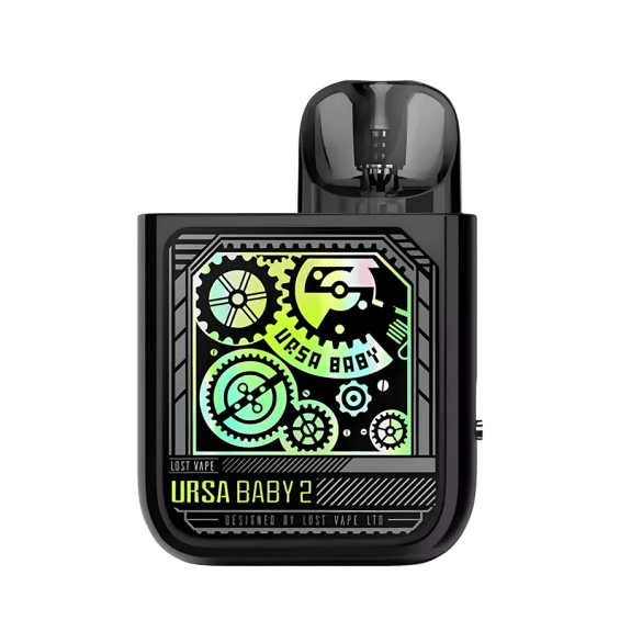 Lost Vape Ursa Baby 2 Pod Mod Siyah, Mekanik Görünümlü Dijital Ekran