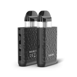 Aspire Minican 4 Plus Pod Mod, siyah, dokulu gövde, 20W ekranlı.