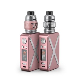 Aspire Revolto Pod Mod pembe renkli, çift cihaz görseli, 220W ekranlı