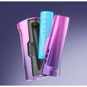 Aspire Boxxer Pod Mod mor renkli, 18650 pil yuvası açık gösterim.
