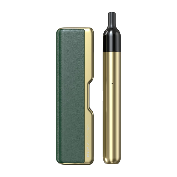 Aspire Wireless Pod Mod Yeşil Deri Altın Şık Tasarım