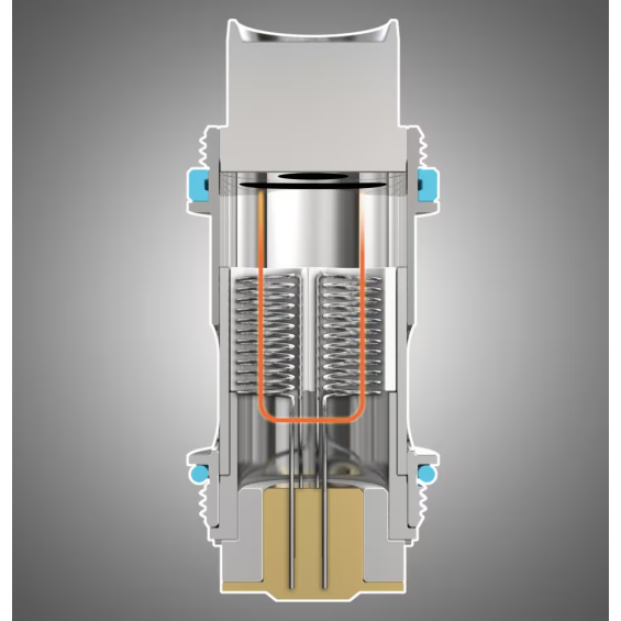 Aspire PockeX Pod Mod Coil Kesit Görünümü, İç Yapı Şeması