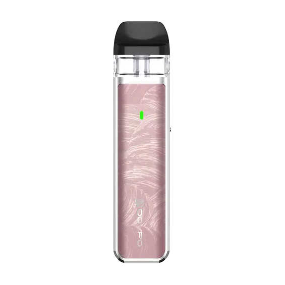 Dovpo Ayce Mini Pod Mod pembe fırçalı desenli, kompakt elektronik sigara