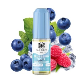 Bar Juice Blueberry Sour Raspberry Salt Likit 10ml, Yaban Mersini Ahududu Aromalı