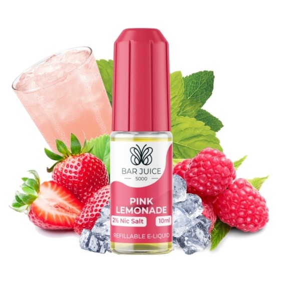 Bar Juice Pink Lemonade Salt Likit 10ml çilek ahududu buz aromalı.