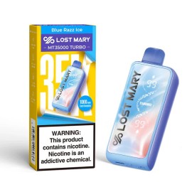 Lost Mary MT35000 Turbo Blue Razz Ice Kullan At, Mavi