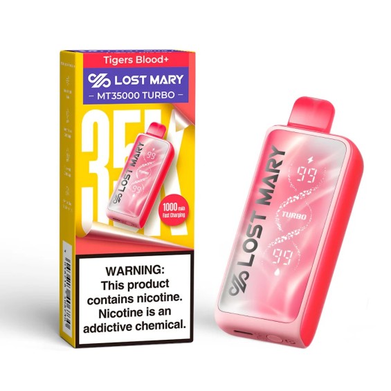 Lost Mary MT35000 Turbo Tigers Blood+ Pink Pod Mod Elektronik Sigara
