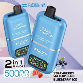 Fizzy Twins 50000 Kullan At Mavi Kartuşlu Çilek Karpuz Yaban Mersini Buzlu