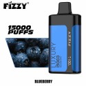 Fizzy Luxury 15000 Puffs Mavi Ahududu Tek Kullanımlık E-Sigara