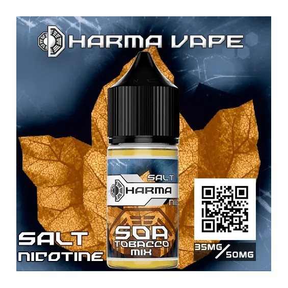 Dharma Soa Salt Likit Tütün Aromalı 35mg/50mg Salt Nikotin Likit