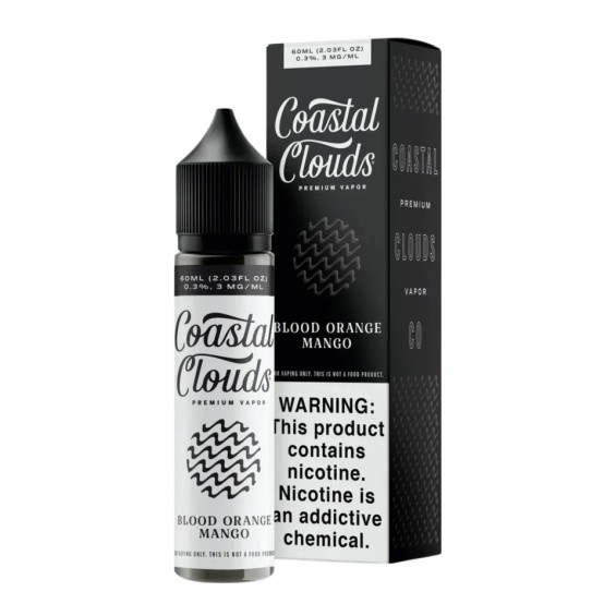 Coastal Clouds Kan Portakalı Mango E Likit 60ml Siyah Beyaz Ambalaj