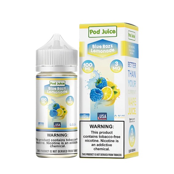 Pod Juice Blue Razz Lemonade E Likit | Pod Juice Pod Juice