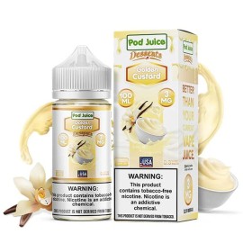 Pod Juice Desserts Golden Custard E Likit