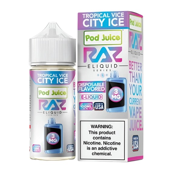 Pod Juice X Raz Tropical Vice City Ice E Likit