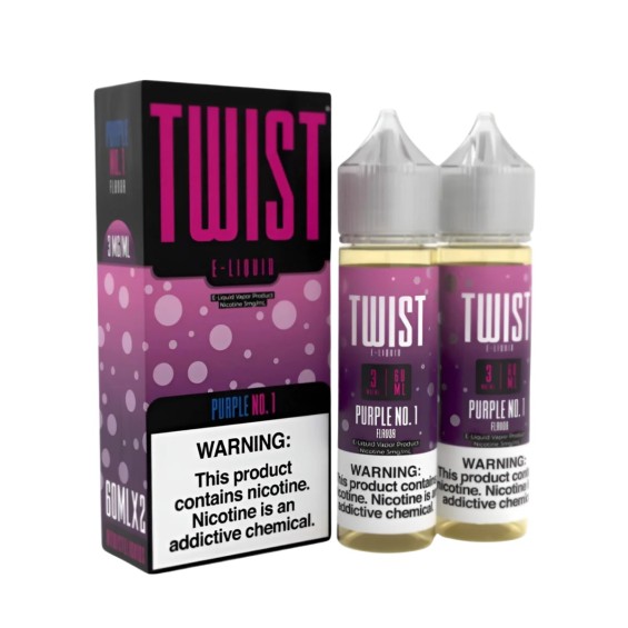 Twist Purple No.1 E Likit 2x60ml Mor Ambalajlı Nikotinli E-Likit
