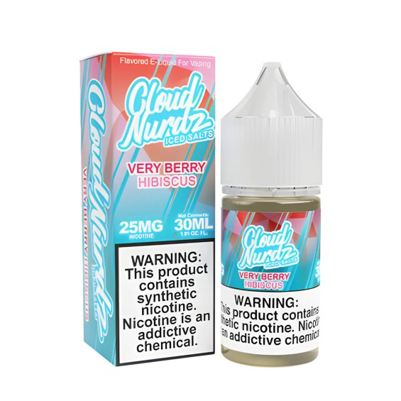 Cloud Nurdz Very Berry Hibiscus Iced Salt Likit 25mg 30ml E-Likit