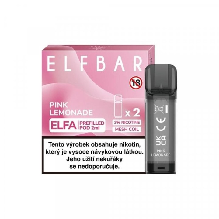 Elf Bar Elfa Pod Kartuş, Pink Lemonade, 2ml, 2% Nikotin