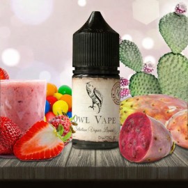 Owl Vape Kaktüs Sakızlı Buzlu Salt Likit, Çilek ve Smoothie Sunumu