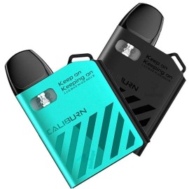 Uwell Caliburn AK2 Pod Mod Seti, Turkuaz ve Siyah renkli elektronik sigara.