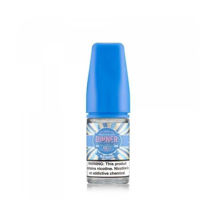 Dinner Lady Blue Menthol Salt Likit 30ml Mavi Kapak Beyaz Zemin