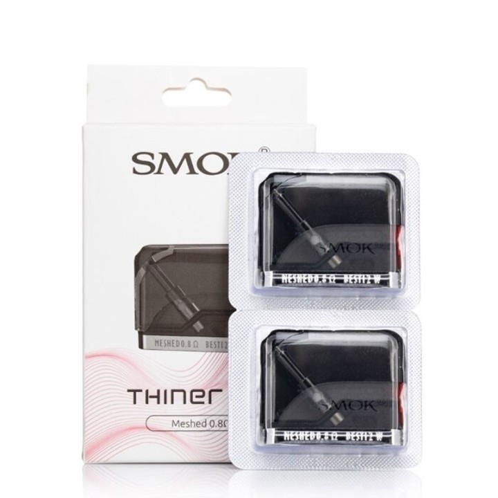 Smok Thiner Kartuş 0.8ohm Meshed Coil Yedek Pod Kartuş 2'li Paket